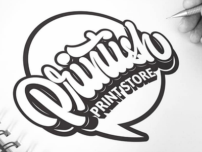 Lettering Logo for Printish