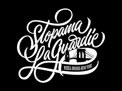 "Stopama La Guardie" Lettering logo brush lettering calligraphy custom lettering design ecoc european capital of culture graphic design illustrator lettering letters logo logo design print print design rijeka rijekaepk script typography vector