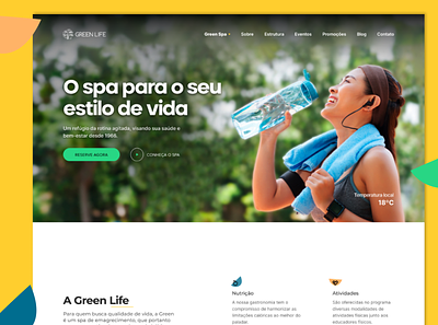 Green Life Spa - Redesign design ui ux web