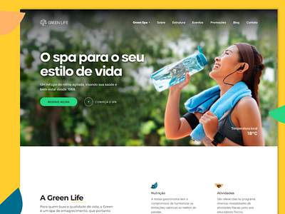 Green Life Spa - Redesign design ui ux web