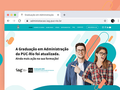 Landing page - Graduação em Administração PUC-RIO