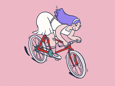 #KyivCycleChic 2021 bicycle cycling drawing illustration illustration art procreate romanaruban sport summer
