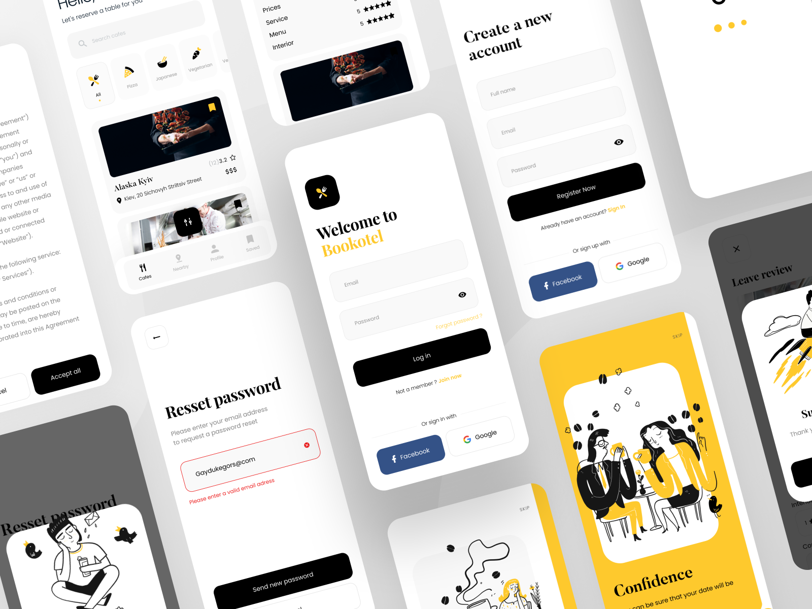 Reservation app by Boro | Egor Gajduk on Dribbble