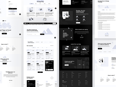 Wireframes For Learning Platform