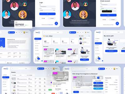 Ux case study - StudyGy app design behance behance project cards case clean concept flat illustration interface learning minimal ui ux uxui