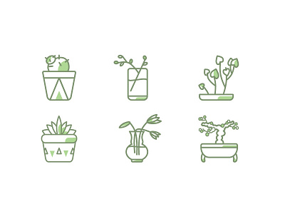 Plant icons icon set icons illustration plant illustration plants