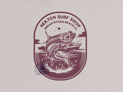 Nekton Surf Shop badge badgedesign fishing fishingclub fishinglogo logo logo design nautica slowroastedco surf surflogo surfshoplogo vintagebadge