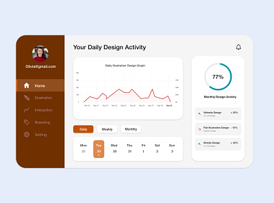 Daily Design Activity Web Platform design web