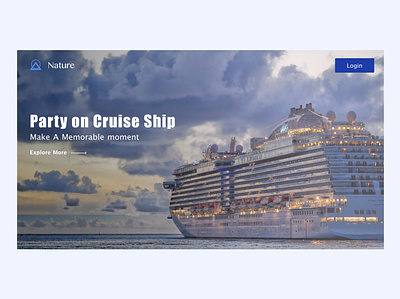Cruise Ship design typography ui ui design