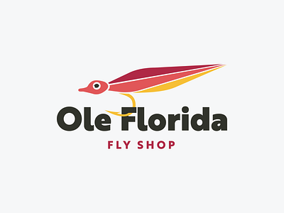 Ole Florida Fly Shop branding fishing fly fly fishing flyshop logo logo design