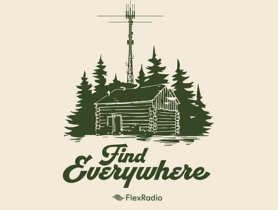 Flex Radio logo design outdoors radio