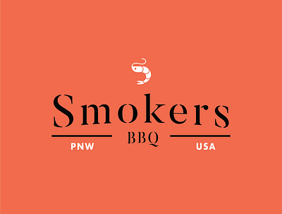 Smoker's BBQ bbq branding logo design outdoors