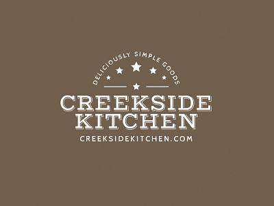 Logo mark for Creekside Kitchen design logo logo design