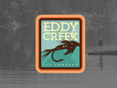 Eddy Creek Fly Co branding fishing fly fishing logo