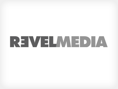 Revel Media Logo concept logo revel media