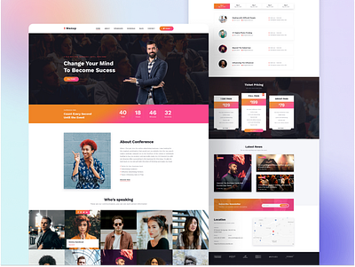 Manup - Website for booking events agency booking creative design landing page ticket ui uiux