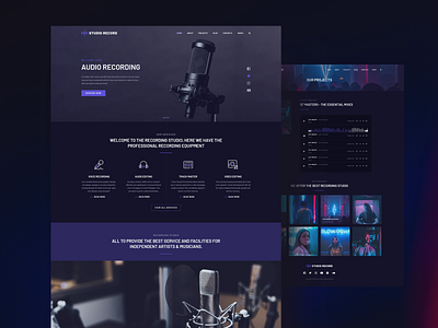 Studio Record landing page