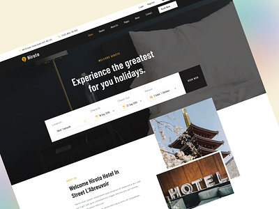 Hiroto Hotel landing page