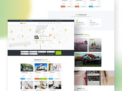 Rehomes: Real Estate Landing Page agency design landing page real estate uiu uiux website