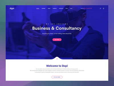 Business & Consultancy Landing Page agency consultant creative design digital home page landing page ui web website