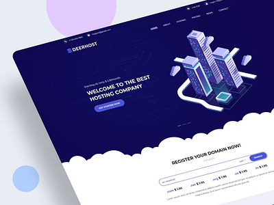 Deerhost: Hosting company landing page