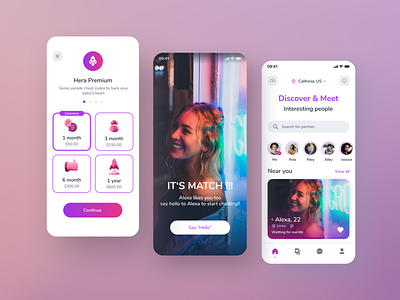 Dating Mobile App by Tony-Nguyen on Dribbble