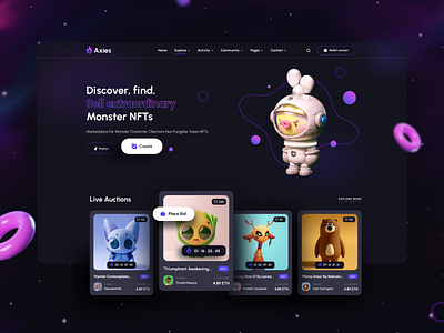 Axies: NFT Marketplace Website