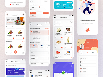 E-Grocery : Food Delivery Mobile Application