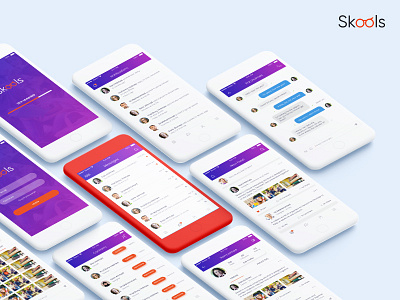 SkoolsApp app design skools ui ux