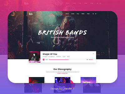 Band Dribbble artist dj events gallery mp3 music player podcasts radio shop shoutcast soundcloud