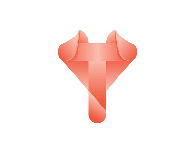 T - Tuan gadient graphic illustrator logo typo
