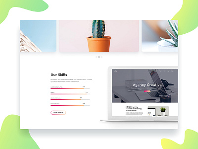 Agency Web Design agency bag clean creative fashion minimal mobile modern one page unique