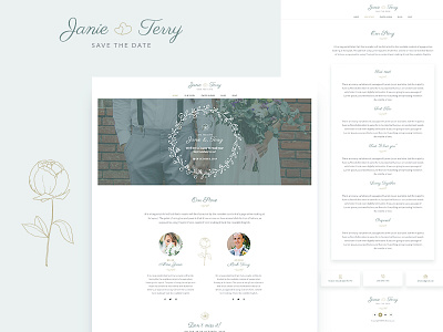 Wedding Web ui ui ux web wedding wedding cake