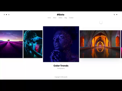 Photography Prototype on XD agency creative design photography portfolio prototype ui ux xd