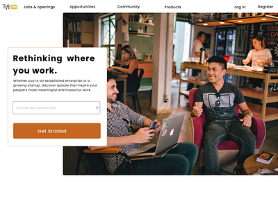 Lifthub Redesign coworking space design ux web design