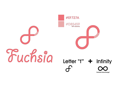 Fuchsia Logo Design branding design flat flatdesign graphic idenity illustration logo logodesign vector