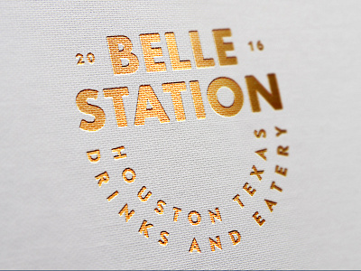 Belle Station Type Treat logo design logosystem typography