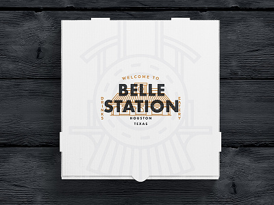 Belle Station Delivery materials logo design logosystem typography