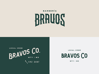 Bravos Logo System badge logo design logosystem symbol typography
