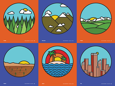 Landscape Vector Illustrations