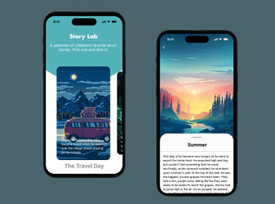 Story Lab app design graphic design ux