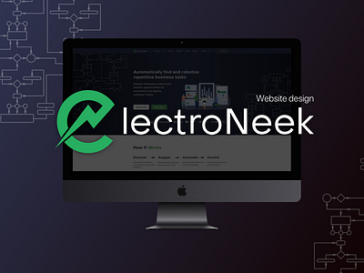 ElectroNeek website design design figma ui ux web web design