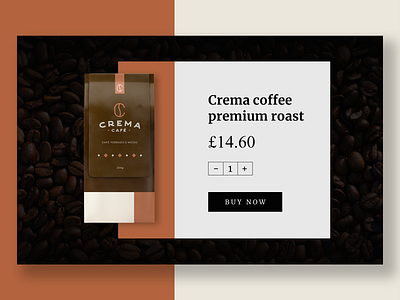 Coffee buying UI design flat minimal ui ux web website