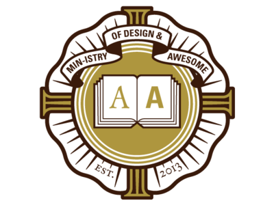 Church of Design & Awesome design logo typography