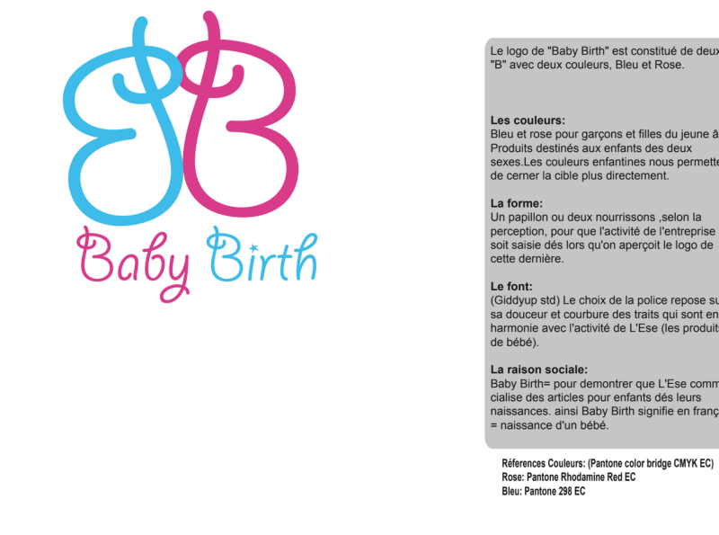 Baby Birth Logo With Details By Ibtissam Chentouf On Dribbble