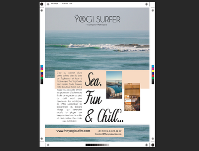 The Yogi Surfer X Surf Session Magazine adobe advertising design magazine magazine ad print typography