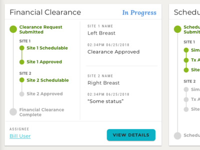 Financial Clearance Tracker Quick View
