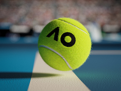 Australian Open cgi visualization australia cgi design student industrial industrial design keyshot product design render tennis tennis ball