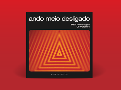 Single cover | Ando Meio Desligado - BRAZA art brazil cover music red single song spotify triangle