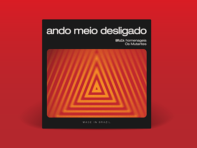 Single cover | Ando Meio Desligado - BRAZA art brazil cover music red single song spotify triangle